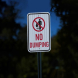 No Dumping Aluminum Sign (HIP Reflective)