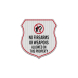 No Guns Shield Aluminum Sign (EGR Reflective)