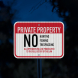 Private Property No Hunting Aluminum Sign (EGR Reflective)