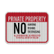 Private Property No Hunting Aluminum Sign (HIP Reflective)