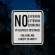 No Loitering Aluminum Sign (EGR Reflective)