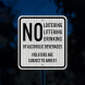 No Loitering Aluminum Sign (HIP Reflective)