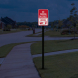 No Parking On Street Aluminum Sign (Diamond Reflective)