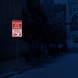 Active Driveway No Parking Aluminum Sign (HIP Reflective)