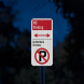 No Parking Do Not Block Driveway Aluminum Sign (HIP Reflective)
