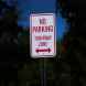 Parking Restriction Tow Away Zone Aluminum Sign (Diamond Reflective)