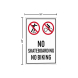 No Skateboarding Corflute Sign (Reflective)