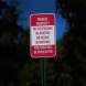 Private Property Violators Will Be Prosecuted Aluminum Sign (Diamond Reflective)