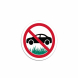 No Parking On The Grass Symbol Decal (Non Reflective)