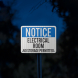 OSHA Notice Electrical Room Aluminum Sign (EGR Reflective)