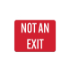 Exit Entrance Decal (Non Reflective)