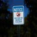 Notice No Food Or Drink Aluminum Sign (EGR Reflective)