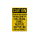 OSHA Caution Electrical Panel Decal (EGR Reflective)