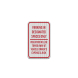 Parking In Designated Spaces Only Aluminum Sign (EGR Reflective)