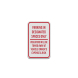 Parking In Designated Spaces Only Aluminum Sign (Diamond Reflective)