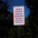 Parking In Designated Spaces Only Aluminum Sign (Diamond Reflective)