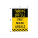Street Parking Available Corflute Sign (Non Reflective)