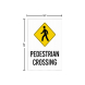 Pedestrian Crossing Corflute Sign (Reflective)