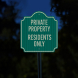 Residents Only Aluminum Sign (HIP Reflective)