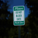 Parking Restriction Aluminum Sign (EGR Reflective)