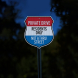 Private Driveway Shield Aluminum Sign (EGR Reflective)