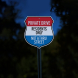Private Driveway Shield Aluminum Sign (Diamond Reflective)