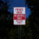 Private Property Private Driveway Aluminum Sign (HIP Reflective)