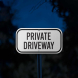 Private Driveway Aluminum Sign (Diamond Reflective)