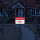 No Trespassing No Unauthorized Access Aluminum Sign (HIP Reflective)