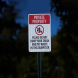 Private Property Please Do Not Dump Your Trash Aluminum Sign (EGR Reflective)