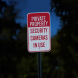 Private Property Cameras In Use Aluminum Sign (HIP Reflective)