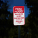 Parking For Church Functions Aluminum Sign (Diamond Reflective)