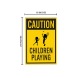 Caution, Children Playing Corflute Sign (Non Reflective)