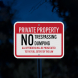 Private Property No Trespassing Or Dumping Aluminum Sign (Diamond Reflective)