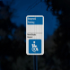 Reserved Parking Permit Display Required Aluminum Sign (HIP Reflective)