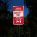 Reserved Parking For Residents Only Aluminum Sign (EGR Reflective)