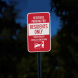 Reserved Parking For Residents Only Aluminum Sign (Diamond Reflective)