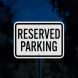 Parking Black Aluminum Sign (Diamond Reflective)