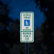 North Carolina ADA Handicapped Parking Aluminum Sign (HIP Reflective)