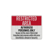 Restricted Area Authorized Personnel Only Aluminum Sign (EGR Reflective)