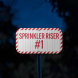 Sprinkler Riser 1 Aluminum Sign (EGR Reflective)