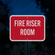 Fire Riser Aluminum Sign (EGR Reflective)