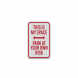 Parking Reserved Park At Your Own Risk Aluminum Sign (HIP Reflective)