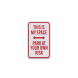 Parking Reserved Park At Your Own Risk Aluminum Sign (Diamond Reflective)