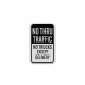 No Thru Traffic No Trucks Aluminum Sign (HIP Reflective)