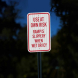 Slippery When Wet Or Icy Aluminum Sign (EGR Reflective)