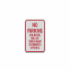 Violators Will Be Towed Away Decal (EGR Reflective)