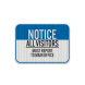 Notice Visitors Must Register Aluminum Sign (EGR Reflective)