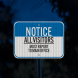 Notice Visitors Must Register Aluminum Sign (HIP Reflective)