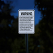 Florida Agritourism Liability Aluminum Sign (Diamond Reflective)